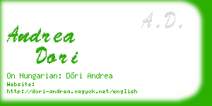 andrea dori business card