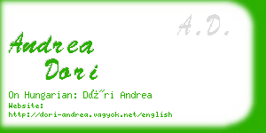 andrea dori business card